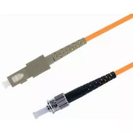 Патч-корд волоконно-оптический TELCORD ШОС-3.0-SC/U-ST/U-MM50-5м-LSZH-OR simplex SC/UPC-ST/UPC, MM 5