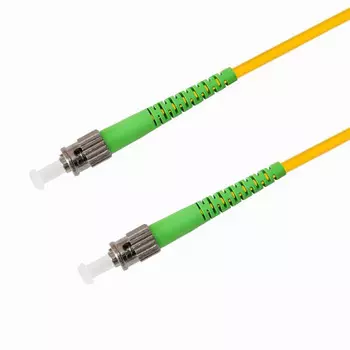 Патч-корд волоконно-оптический TELCORD ШОС-3.0-ST/A-ST/A-SM-20м-LSZH-YL simplex ST/APC-ST/APC, SM 9/125 (G652D), 3.0 мм, LSZH, 20м