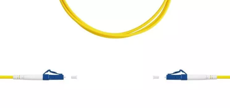 Патч-корд волоконно-оптический TELCORD ШОС-3.0-LC/A-LC/U-SM-30м-LSZH-YL simplex LC/APC-LC/UPC, SM 9/