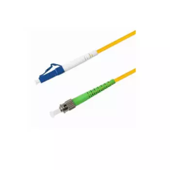 Патч-корд волоконно-оптический TELCORD ШОС-3.0-LC/U-ST/A-SM-30м-LSZH-YL simplex LC/UPC-ST/APC, SM 9/