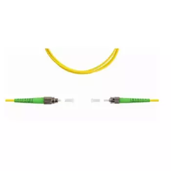 Патч-корд волоконно-оптический TELCORD ШОС-3.0-FC/A-ST/A-SM-3м-LSZH-YL simplex FC/APC-ST/APC, SM 9/1