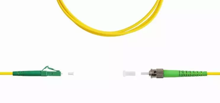 Патч-корд волоконно-оптический TELCORD ШОС-3.0-LC/A-ST/A-SM-200м-LSZH-YL simplex LC/APC-ST/APC, SM 9