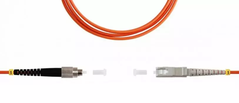 Патч-корд волоконно-оптический TELCORD ШОС-3.0-FC/U-SC/U-MM50-30м-LSZH-OR simplex FC/UPC-SC/UPC, MM