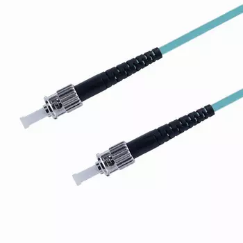 Патч-корд волоконно-оптический TELCORD ШОС-3.0-ST/U-ST/U-MM503-1м-LSZH-AQ simplex ST/UPC-ST/UPC, MM