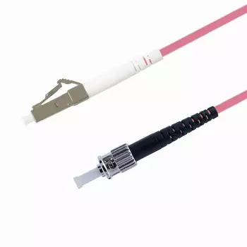 Патч-корд волоконно-оптический TELCORD ШОС-3.0-LC/U-ST/U-MM504-20м-LSZH-MG simplex LC/UPC-ST/UPC, MM