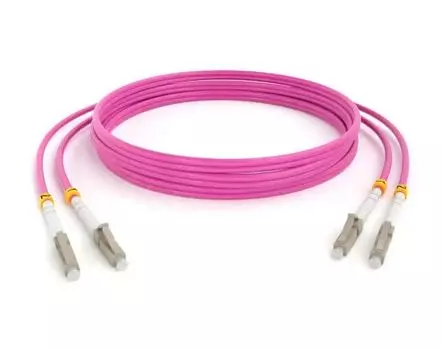 Патч-корд волоконно-оптический TELCORD ШОС-ARM-2x3.0-2LC/U-2LC/U-MM504-1м-LSZH-MG армированный duple