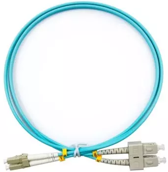 Патч-корд волоконно-оптический TopLAN DPC-TOP-OM3-SC/P-SC/P-3.0-LSZH дуплексный, SC/PC-SC/PC, OM3 MM 50/125, LSZH, 3.0 м