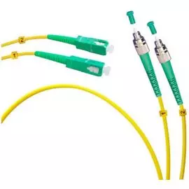 Патч-корд волоконно-оптический TopLAN DPC-TOP-652-FC/A-SC/A-2.0 дуплексный, FC/APC-SC/APC, SM, 2.0 м LSZH