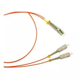 Патч-корд волоконно-оптический TopLAN DPC-TOP-652-LC/U-SC/U-1.0 , дуплексный, LC/UPC-SC/UPC, SM, 1.0 м