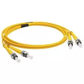 Патч-корд волоконно-оптический TopLAN DPC-TOP-652-ST/U-ST/U-1.5 дуплексный, ST/UPC-ST/UPC, SM, 1.5 м LSZH