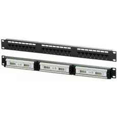 Патч-панель 19", 24xRJ45, UTP, Кат. 5е Newmax NM-PPU24