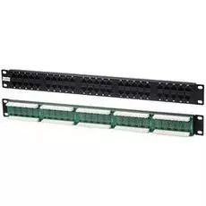 Патч-панель 19, 50xRJ45, UTP, Кат. 5е Hyperline PP-19-50-8P8C-C5-110D