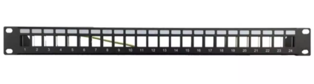 Патч-панель DKC RNKPP241 наборная, 19", 1U, под 24 экран./неэкран. модуля Keystone Jack "RAM telecom"