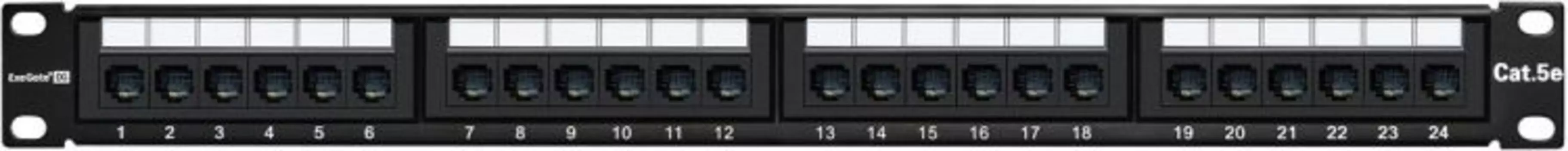 Патч-панель Exegate EPP3-19-24-8P8C-C5e-110D EX256752RUS 24 порта Krone, Тип 110, Dual IDC