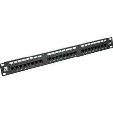 Патч-панель Lanmaster LAN-PPi24U5E 19", 1U, Cat 5e, 24 порта RJ45 (8p8c), неэкранированная, Dual IDC (110/KRONE)