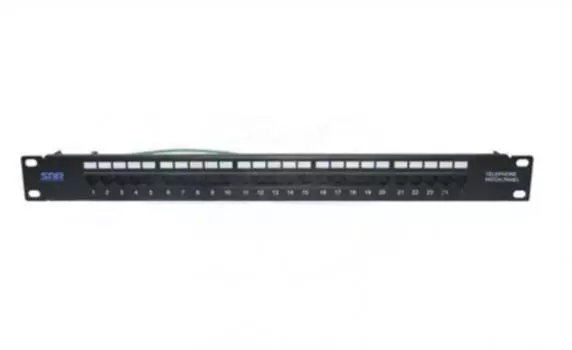 Патчпанель SNR SNR-C3-19-25 телефонная, 19", Cat. 3, 1U, 25 портов