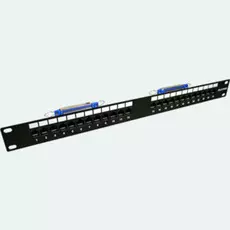 Патч-панель TWT TWT-PP24TLC-3645 19", 1U, 24 порта RJ45 (8p4c), неэкранированная, TELCO