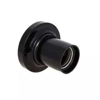 Патрон EKF LHC-E27-sc-s карболитовый потолочный Е27 черн. прямой