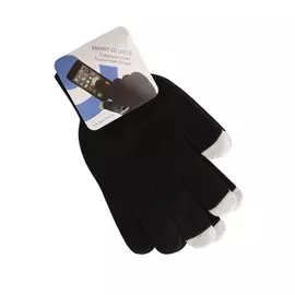 Перчатки Red Line УТ000014056 для пользования телефонами с сенсор. экранами, универс. р-р M/L, черные (белый палец)