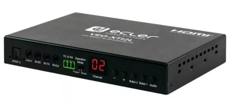Передатчик Ecler VEO-XTI2L сигналов HDMI, аудио, ИК, RS-232 и USB по Ethernet