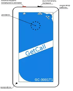 Переговорное устройство GETCALL GC-3001T1 для обеспечения голосовой связи между приямком и машинным помещением, кабиной и машинным помещением