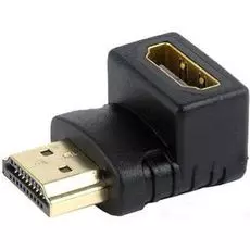 Переходник Cablexpert A-HDMI90-FML HDMI-HDMI, 19F/19M, угловой соединитель 90 градусов, золотые разъемы