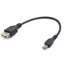 Переходник Cablexpert A-OTG-AFBM-03 ,USB 2.0, OTG, USBAF/MicroBM, 0.15м, удлиненный разъем micro USB