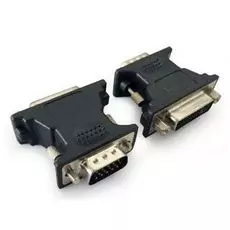 Переходник Cablexpert A-VGAM-DVIF-01 VGA-DVI-I, 15M/25F, черный, пакет