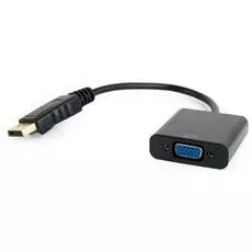 Переходник Cablexpert DisplayPort - VGA A-DPM-VGAF-02 20M/15F, кабель 15 см, пакет