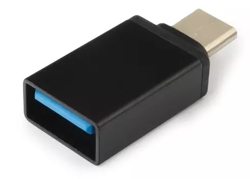 Переходник Garnizon GCC-A-USB3-CMAF USB 3.0 Type-C(M)/AF, с поддержкой OTG, черный, пакет