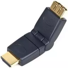 Переходник Gembird HDMI-HDMI A-HDMI-FFL2 19F/19M вращающийся на 180 град, золотые разъемы, пакет