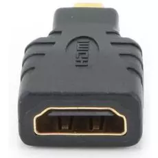 Переходник Gembird HDMI-microHDMI A-HDMI-FD 19F/19M, золотые разъемы, пакет