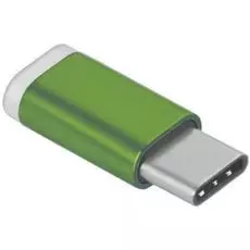 Переходник GCR GCR-UC3U2MF-Green USB Type C на micro USB 2.0, M/F, Greenconnect, зелёный