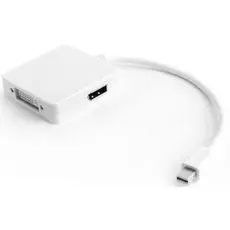 Переходник GCR GCR-MDP2DHD Apple mini DisplayPort 20M > DisplayPort 20F/HDMI 19F/DVI 25+4F, 04020