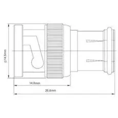 Переходник Hyperline AD-BNC-M-PAL-F BNC(папа)  PAL(мама)