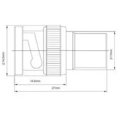 Переходник Hyperline AD-BNC-M-PAL-M BNC(папа)  PAL(папа)