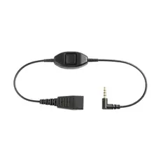 Переходник Jabra 8735-019 QD на 3.5 мм. Кнопка ответа для Alcatel 8 и 9 серий