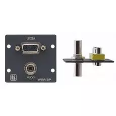 Переходник Kramer WXA-2P(W) 85-70580199 для VGA (розетка-розетка) и стерео аудио (3.5-мм розетка-розетка), белый