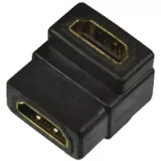 Переходник LAZSO APHH00/AA(90) Соединитель HDMI розетка(А)/ HDMI розетка(А), угловой (90гр.), 19pin, позолоченные контакты.
