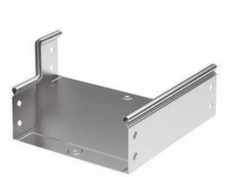 Переходник левосторонний DKC 36364K осн. 500/300 мм, длина 350 мм, толщ. 0,8 мм, сталь, оцинкованная по методу Сендзимира, "S5 Combitech"