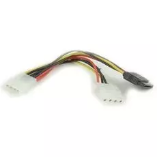 Переходник питания Cablexpert CC-SATA-PSY2 15см, molex 4pin/molex4pin+sata 15pin, на 2 устр.