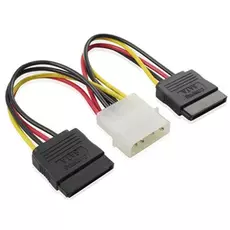 Переходник питания Gembird CC-SATA-PSY Cablexpert 15см, molex 4pin/2x sata15pin, на 2 устр., пакет