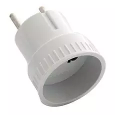 Переходник питания UNIVersal А109 Россия/Европа/Америка 250В 6А белый