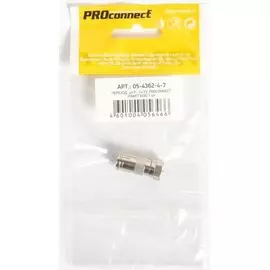 Переходник PROconnect 05-4362-4-7 антенный, (штекер F - гнездо TV)