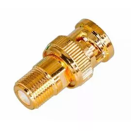 Переходник Rexant 05-3201-1 гнездо F - штекер BNC GOLD