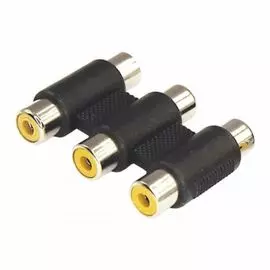 Переходник Rexant 14-0434 3 гнезда RCA - 3 гнезда RCA, тринокль
