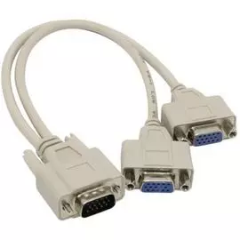 Переходник Rexant 17-6834 штекер VGA - 2 гнезда VGA, провод
