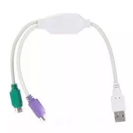 Переходник Telecom TUS7057 USB A(M)/2*PS/2 (F), 0,1m