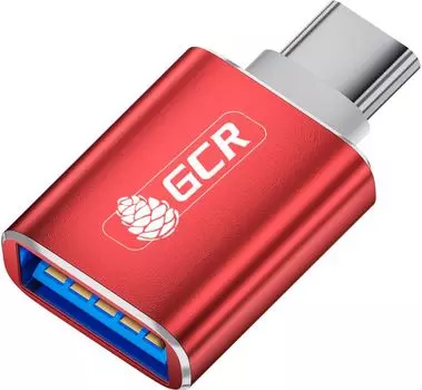 Переходник Type C-USB 3.0 Greenconnect GCR-52298 M/AF, красный