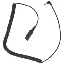 Переходник VT QD(P) - 3.5 mm (01) QD - Jack (3,5 мм) для подключения гарнитур к телефонам с разъемом 3,5 мм и мобильным устройствам (тип Plantronics)